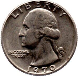 Vintage Coin - 1970 D Washington Quarter